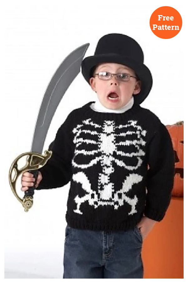 Skeleton Παιδικό πουλόβερ χωρίς σχέδιο πλεξίματος