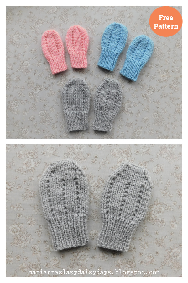 Jack & Jill μωρά γάντια δωρεάν μοτίβο πλεξίματος